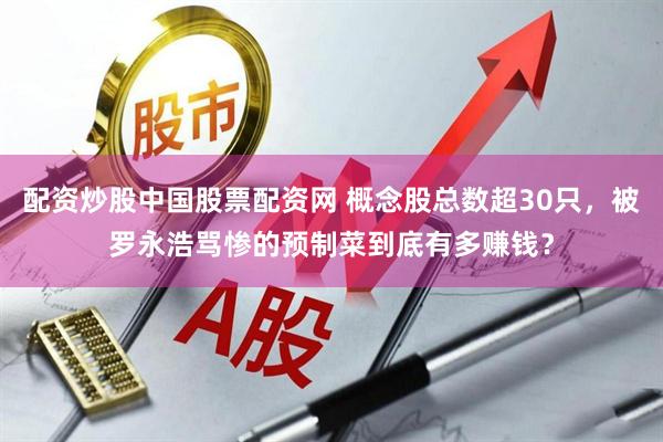 配资炒股中国股票配资网 概念股总数超30只，被罗永浩骂惨的预制菜到底有多赚钱？