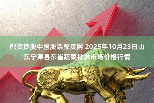 配资炒股中国股票配资网 2025年10月23日山东宁津县东崔蔬菜批发市场价格行情
